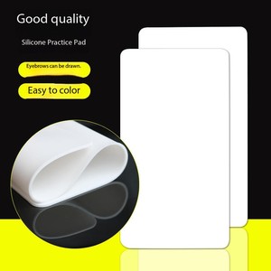 14.5x26.4cm 2mm White Silicone Microblading Tattoo <b>Practice</b> <b>Pad</b> Blank Skin for Permanent Makeup Training - Product Image 4