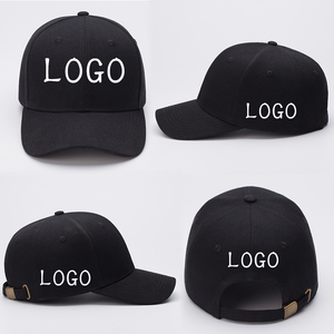 Semplice e alla moda Casual uomo e donna LOGO personalizzabile universale 100% cappellino da Baseball in puro cotone tinta unita - Product Image 4