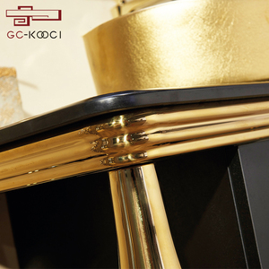 Modern <strong>Rustic</strong> Eco-Friendly Bathroom Vanity LED Mirror Ceramic Basin Gold Plated Stainless Steel <strong>Cabinet</strong> 2-Year Warranty 29-31 - Product Image 5