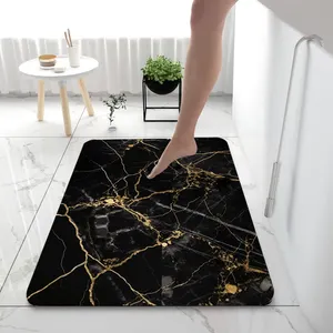 Étanche diatomacéite séchage rapide antidérapant pied de douche super absorbant tapis de sol diatomite tapis de salle de bain tapis de bain