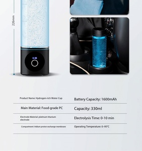Bottiglia d'Acqua Idrogenata con Generatore H2 ad Alta Concentrazione 8000ppb, Sistema SPE <span class=keywords><strong>PEM</strong></span> e Display Intelligente - Product Image 6