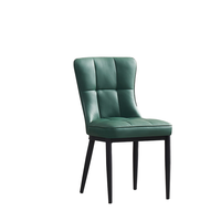 Ensemble de table et chaises de salle à manger moderne et durable en 4 pièces, design chinois, tabourets en métal rembourrés de velours noir pour la maison, la cuisine, les bars, les hôtels