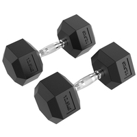 Haltères hexagonaux, haltères hexagonaux à poids fixe, équipement de gym commercial pour hommes, entraînement de fitness à domicile