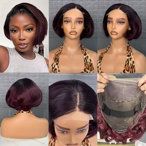 วิกผมหน้าผากลูกไม้ HD แบบไม่ต้องใช้กาว ขนาด 5x5 แบบ Pixie Cut สั้น ลอนเล็กเป็นชั้นๆ วิกผมบ๊อบสั้นทรง SDD ตัดตรง - Product Image 3