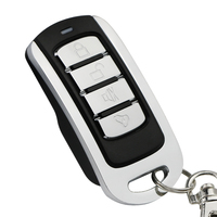 Télécommande à quatre boutons en métal ABS, compatible avec la duplication et l'apprentissage, double fréquence, portée de 30 m, 1 an de garantie, compatible avec les portes de garage, sécurité