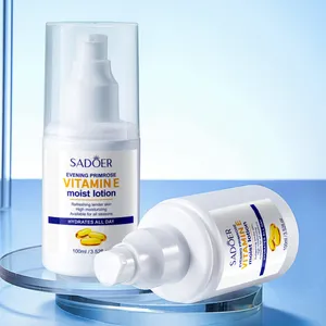 OEM SADOER, venta al por mayor, rejuvenecimiento de la piel, crema facial hidratante, onagra, vitamina E, loción húmeda