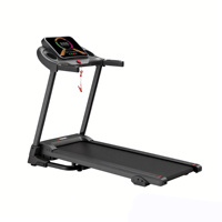 Caminadora Plegable para el Hogar con Inclinación Ajustable, Velocidad, Absorción de Impactos, Pantalla LED, Programas Preestablecidos, Inalámbrica, 100 kg
