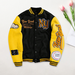 Giacche da Baseball Personalizzate con Ricamo all'Ingrosso per Uomo e Donna, Stile Hip Hop da Strada, Felpe con Stampa 3D Autunnali - Product Image 5