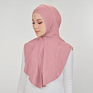 Vente chaude Séchage Rapide Vêtements De Sport Foulard Doux Stretch Intérieur Maille Jersey Ninja <span class=keywords><strong>Najwa</strong></span> Sport Instantané Hijab pour les Femmes - Product Image 2