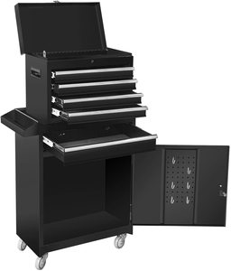 Tool Cabinet Trolley High Quality Customized Multifunctional Professional Garage Tool Cabinet Tool Chest Tool Trolley Drawer Universal Wheel