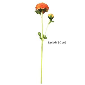 Nueva Llegada, Flor Artificial de Ranúnculo Rosa y Blanco de 51 cm con 2 Cabezas, para Decoración de Mesa de Boda y Sala de Estar - Product Image 6