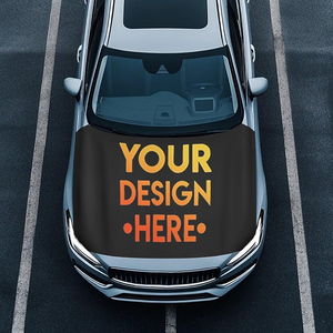 توصيل سريع لأعلام مخصصة 115×155 سم، غطاء سيارة مرن لغطاء المحرك ومرآة الرؤية الخلفية بعلم ألبانيا - Product Image 2