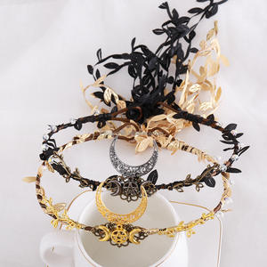 إكسسوارات شعر قوطية قزم عصابة رأس زهرية على شكل جنية لنهضة الهالوين حفلة زفاف قوطية - Product Image 2