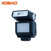 Flash externe pliable Kdbao Mini pour appareils photo hybrides, lumière continue, batterie au lithium intégrée 90