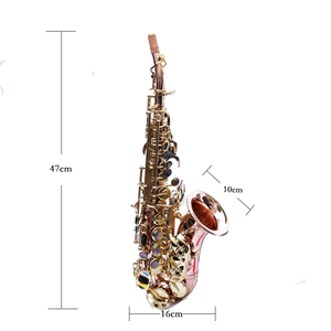 <span class=keywords><strong>Saxophone</strong></span> soprano courbé pour enfant en cuivre phosphoreux, instrument à vent, vente directe d'usine, prix de gros, résistant à la rouille - Product Image 2