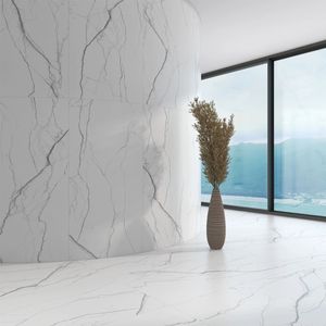 Carreaux de marbre blanc <span class=keywords><strong>glacier</strong></span> Carreaux de sol simples et élégants 600x1200 - Product Image 1