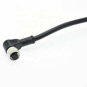 ปลั๊กต่อสายเคเบิลตัวเมีย8พินกันน้ำสำหรับงานฉีด M12 - Product Image 1