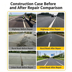 Material de Reparación de Pavimento de Concreto de Fraguado Rápido, Mortero de Reparación de Cemento de Alta Resistencia <span class=keywords><strong>para</strong></span> Reparación de Grietas, Baches y Desprendimientos en Carreteras y Entradas de Vehículos - Product Image 4