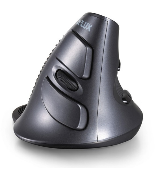 M618 GX Ergonomic Vertical Wireless Mouse 6 Buttons 1600DPI Optical Mice Right Hand Mice with Wrist Mat