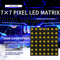RGB 7*7 Pixel Light 49pcs LED matrice de fond Pixel Panel Light bar Party Stage Light avec DMX512 Controls