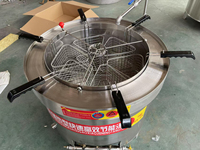 Cuisinière rotative pour nouilles et raviolis, chauffage électrique/gaz, motorisée, 6/8 paniers, équipement de cuisson commercial, garantie 1 an