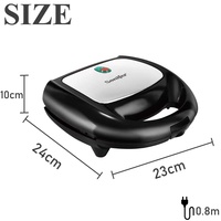 Machine à Hot-Dogs Électrique Mini Professionnelle Sonifer SF-6070 220V, Gaufrier à Hot-Dogs 6 Trous pour la Maison