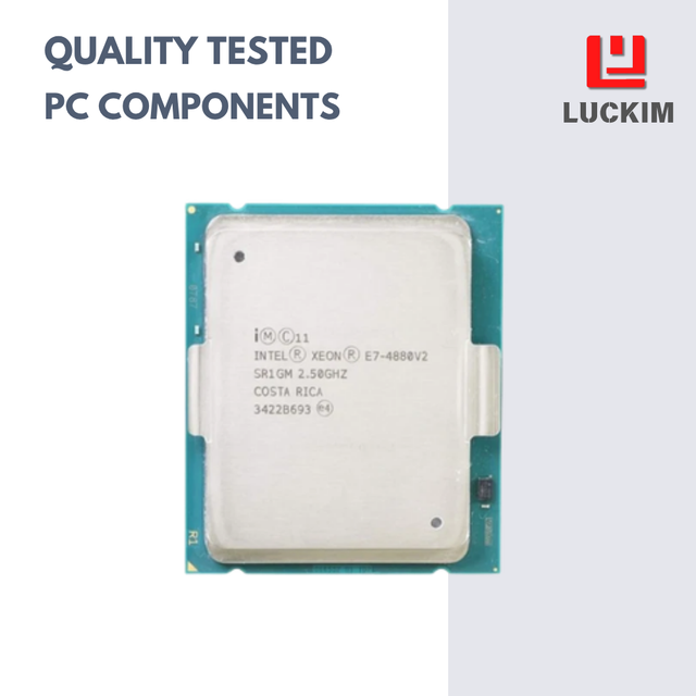 E7-4880V2 15-Core 30-Thread Server CPU 2.5-3.1GHz 37.5MB Cache LGA2011 130W