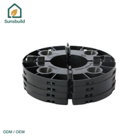 Sunsbuild Coussinets de support réglables de haute qualité pour pavage en gros Supports de dalle de pavage Base de piédestal de pavage à hauteur fixe