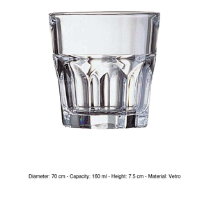 แก้วเทมเปอร์กรานิตตี้ 16 คลิลลิ่ง แบบซ้อนได้ อาร์คอร็อค สูง 7.5 ซม. Ø 7 ซม. - Product Image 3
