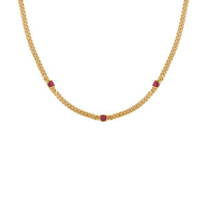 86 Yarlic מותג קלאסי פשוט שרשרת אבני חן אדומה שרשרת אבן חן אדומה לנשים תכשיטי אופנה לנשים - Product Image 4