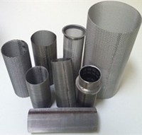 Tabung Filter Mikron Ring Flange dengan Saringan Kawat Halus, Filter Cairan & Udara, Elemen Filter Logam