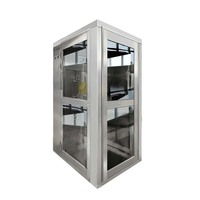 GMP Salle de douche d'air pour salle blanche Équipement de purification d'air en acier inoxydable Salle de douche personnelle avec système de verrouillage Atelier sans poussière