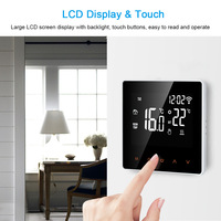Thermostat intelligent Android YDD Tuya Alexa Google Home double mode avec affichage OLED Zigbee/WiFi, contrôle par application pour système de chauffage domestique