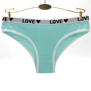 يون منغ ني جنسي الملابس الداخلية الحب القلب بيكيني مطبوع لينة القطن سراويل سيدات - Product Image 5