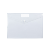 Enveloppes en plastique Poly pour sèche-documents, enveloppes de documents transparents, de fichiers A4 et américaine, avec pochette d'étiquette et bouton à pression pour Ho
