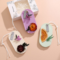Cadeau de tablette de cire parfumée d'aromathérapie de fleurs séchées de garde-robe de parfum de chambre à coucher de maison