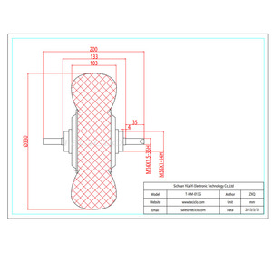 Motor de Robot móvil para exteriores, Motor Servo de cubo de 13 pulgadas, engranaje sin escobillas de CC, rueda eléctrica en Motor con codificador, <span class=keywords><strong>Sensor</strong></span> Hall, neumático de vacío - Product Image 5