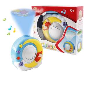 Детская проекционная Колыбельная музыкальная игрушка-2 в 1 мультяшный проектор ночник с успокаивающей природой - Product Image 4