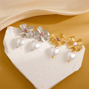 Pendientes de Moda para Mujer, Joyería Fina, Pendientes de Aleación para Uso Diario, Diseño Exquisito, Regalo para Boda, Aniversario o Fiesta - Product Image 4
