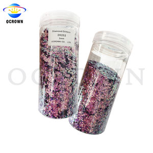 3D เพชรรูปร่างแวววาวเล็บสีรุ้งเลื่อมฝุ่นเล็บเกล็ดสำหรับแต่งหน้าอายแชโดว์โลโก้ที่กำหนดเองเครื่องสำอางร่างกายตาใบหน้า - Product Image 6