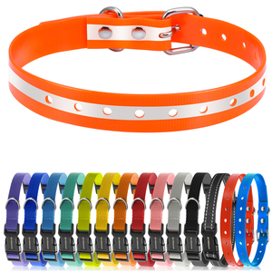 Venta caliente collares reflectantes para perros de caza correas de estilo occidental perros pequeños medianos grandes Uso de mascotas collares recubiertos de TPU - Product Image 1