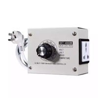 Adjustable Voltage Regulator AC220V 4000W SCR Dimmer Speed Temperature Light Compact Variable Voltage Controller
