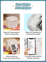 Nouvelle mini imprimante d'étiquettes erreur d'impression photo tri petite maison portable sans fil Bluetooth