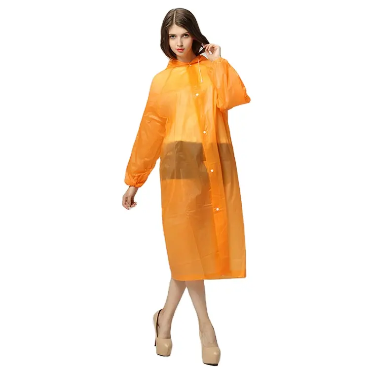 ราคาต่ำใช้กันอย่างแพร่หลาย Eva เสื้อกันฝนผู้หญิงผู้ใหญ่ราคาถูกเสื้อกันฝนยาวเสื้อกันฝน