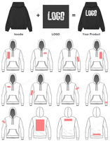 Nouveau design, sweat à capuche décontracté surdimensionné en coton de qualité pour hommes, logo personnalisé, imprimé strass, pull de luxe, streetwear