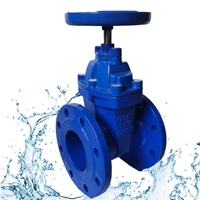 Vanne à opercule manuelle TG Z45X AWWA DIN F4 2" 4" à joint souple et siège élastique pour eau, températures normales-moyennes-basses, garantie 2 ans