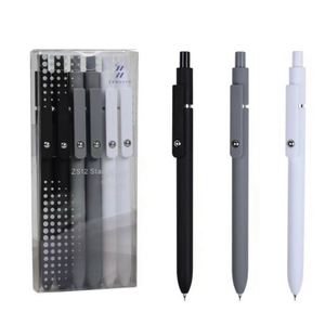 Paquete de 5 Bolígrafos de Tinta Negra Japonesa de Alta Gama, Punta Fina de 0.5 mm, Diseño Geométrico Deformado, Multicolor, Plástico, Excelente Idea de Regalo - Product Image 5
