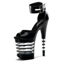 Sandales à talons hauts pour femmes, talons fins de 20 cm, plateforme ultra haute, club, mode, bout ouvert, talons hauts