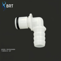 Raccord rapide BRT pour refroidissement liquide d'ordinateur, 3/8 pouce, raccord de tuyau à barbillon de 9,5 mm, sans valve, pour systèmes de radiateur et de tuyauterie