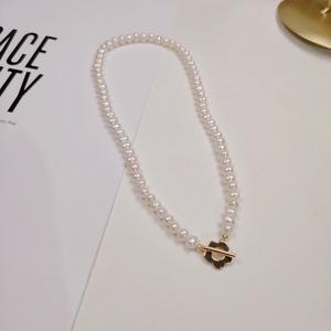 Collar de Perlas Naturales Modelo 2022 para Mujer, Estilo Lujoso y Discreto, Cadena para Clavícula, Dos Estilos, Artículo de Moda - Product Image 4